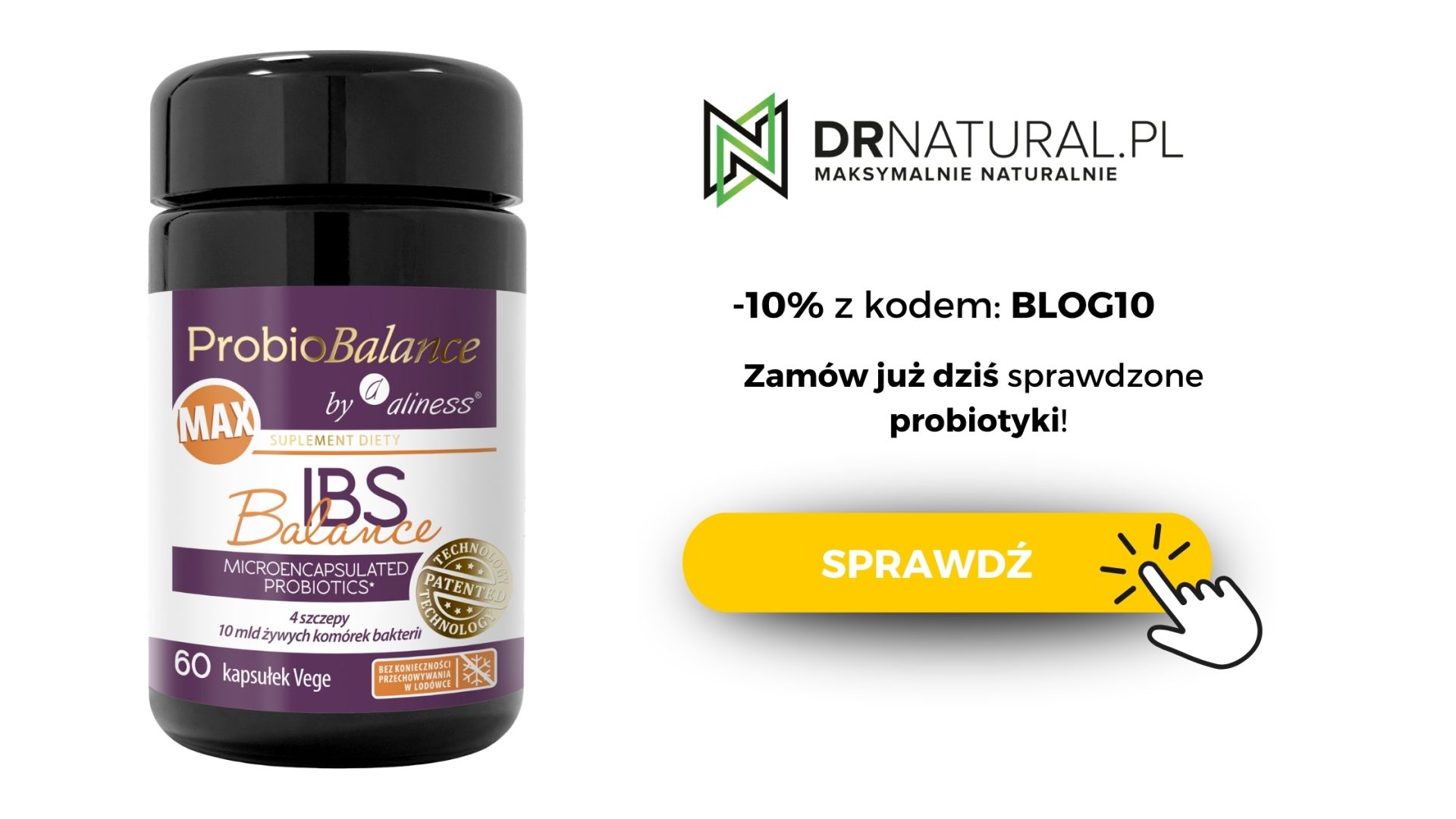 Baner - Zamów już dziś sprawdzone probiotyki! -10% z kodem: BLOG10