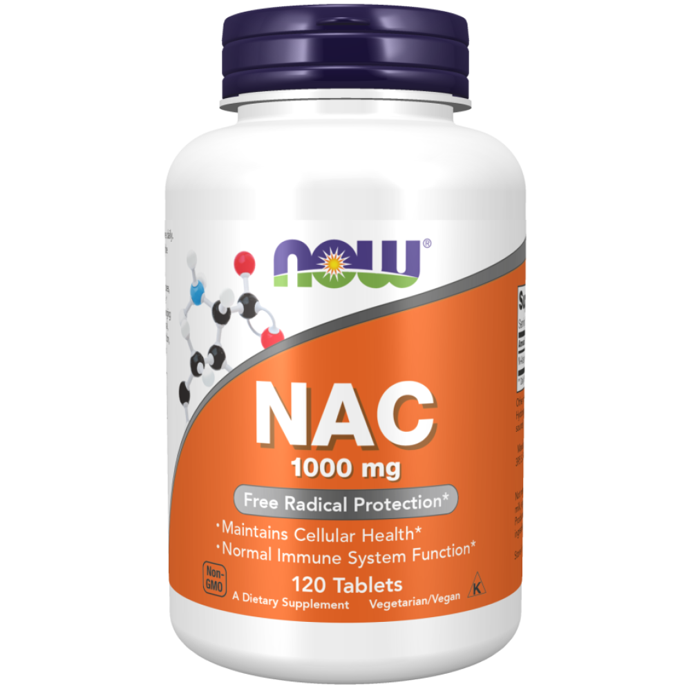NOW - NAC 1000 mg - 120 tabletek