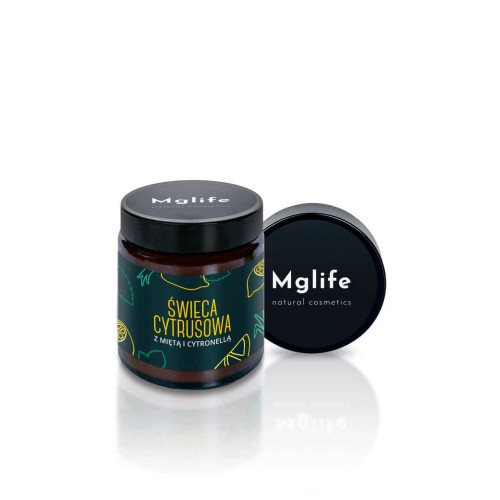 Mglife - Świeca cytrusowa z miętą i cytronellą 