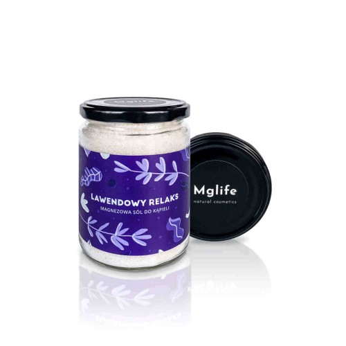 Mglife - Lawendowy relaks magnezowa sól do kąpieli - 540 g