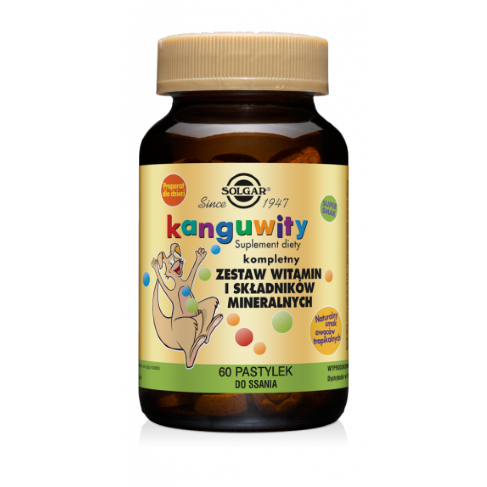 Solgar - Kanguwity (smak owoce tropikalne) - 60 pastylek