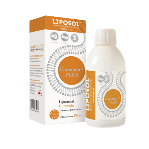 Liposol - Liposomalna kurkumina 95% Curcumin 3 PLUS - 250 ml