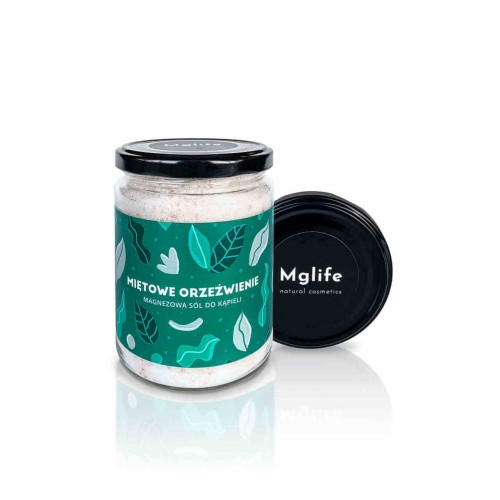 Mglife - Miętowe orzeźwienie magnezowa sól do kąpieli - 540 g