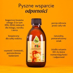 Olini - Tran o smaku pomarańczowym - 100 ml Olini - Tran o smaku pomarańczowym - 100 ml