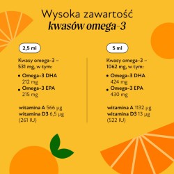 Olini - Tran o smaku pomarańczowym - 100 ml