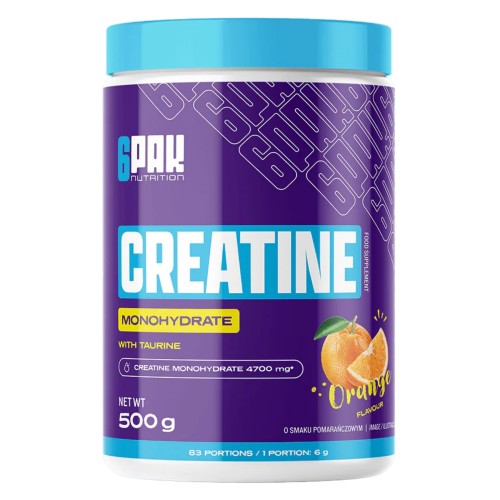 6PAK - Creatine Monohydrate - 500g