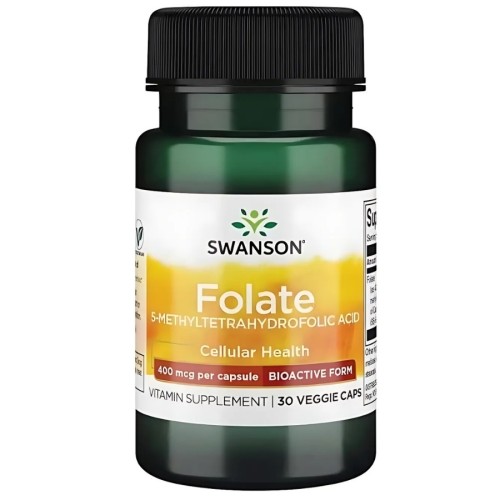 Swanson - Folate (5-MTHF) - 30 kapsułek