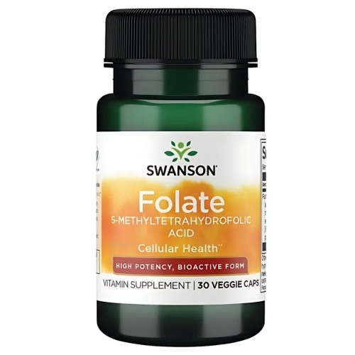 Swanson - Folate (5-MTHF) 800 mcg - 30 kapsułek