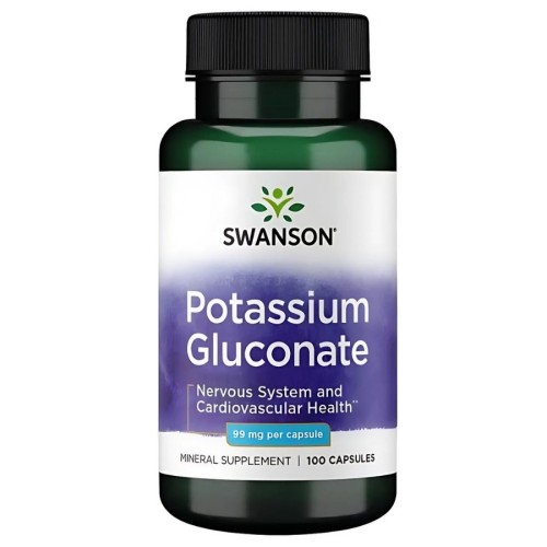 Swanson - Potassium (Gluconate) 99 mg - 100 kapsułek
