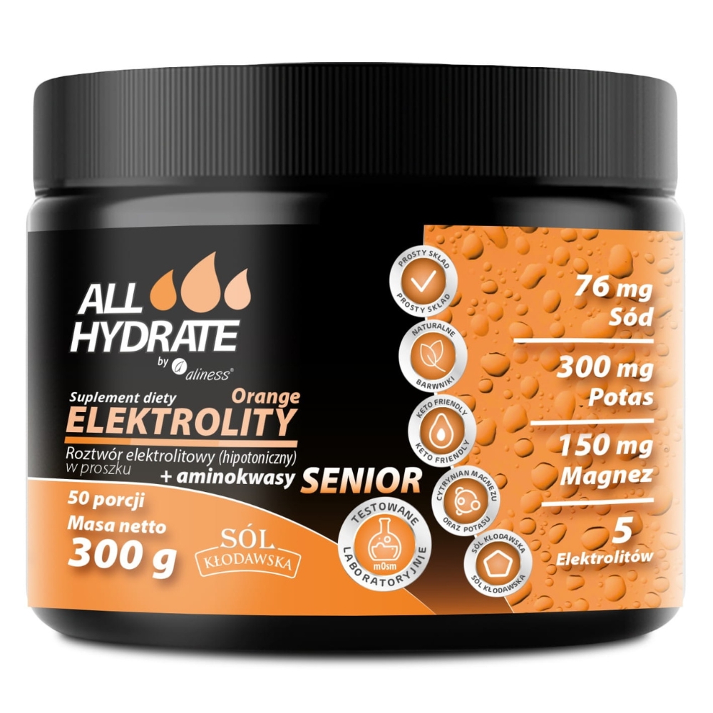 ALLHydrate - Elektrolity Senior Orange - 300g