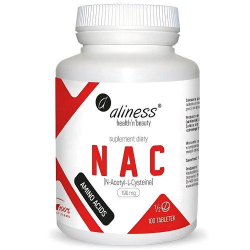 Aliness - NAC N-Acetyl-L-Cysteine 190 mg - 100 tabletek