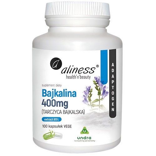 Aliness - Bajkalina (Tarczyca bajkalska) Extract 85% 400 mg - 100 kapsułek