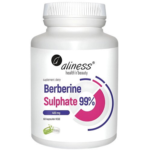 Aliness - Berberine Sulphate 98% 400 mg - 60 kapsułek