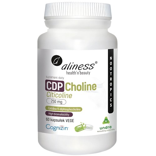 Aliness - CDP Choline 250mg - 60 kapsułek
