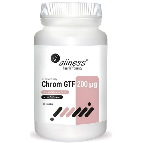 Aliness - Chrom GTF Active Cr-Complex 200 µg - 100 tabletek