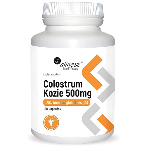 Aliness - Colostrum Kozie 500 mg - 100 kapsułek