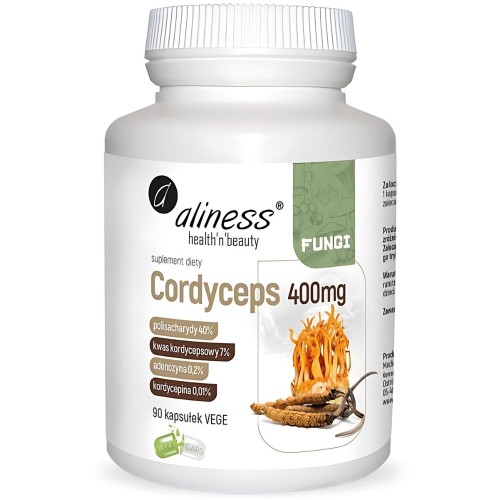 Aliness - Cordyceps 400mg - 90 kapsułek