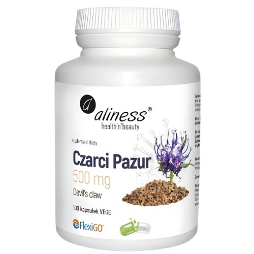 Aliness - Czarci Pazur (Devil’s claw) 500 mg - 100 kapsułek