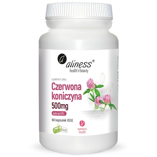 Aliness - Czerwona koniczyna extract 8% 500 mg - 90 kapsułek