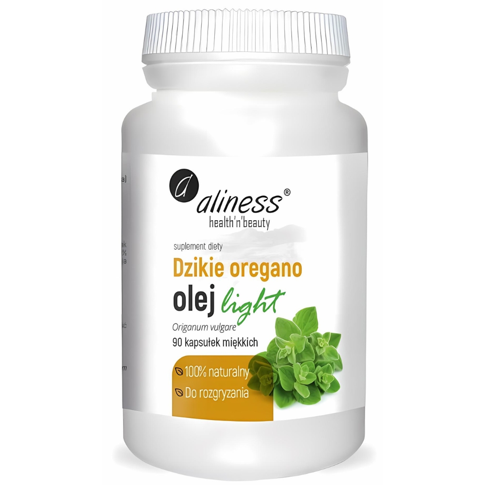 Aliness - Dzikie Oregano olej light - 90 kapsułek