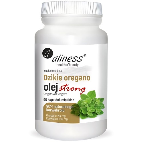 Aliness - Dzikie oregano OLEJ 100% STRONG - 90 kapsułek