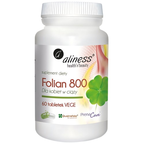 Aliness - Folian dla kobiet w ciąży 800 µg - 60 tabletek