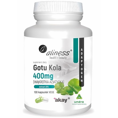 Aliness - Gotu Kola 400 mg - 100 kapsułek