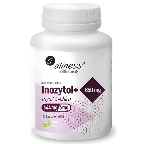 Aliness - Inozytol myo/D-chiro 650 mg - 100 kapsułek