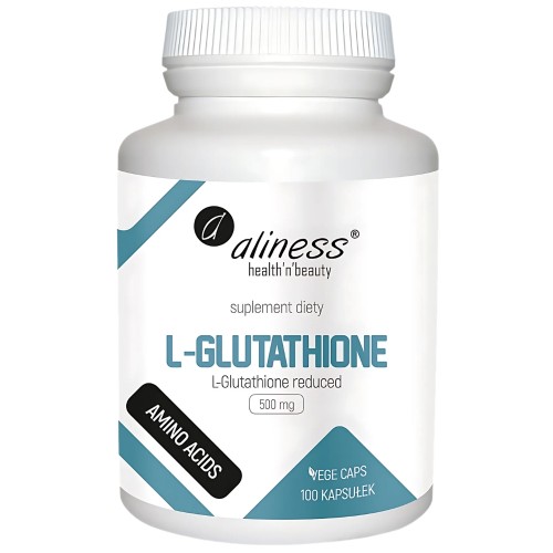 Aliness - L-Glutathione reduced 500 mg - 100 kapsułek