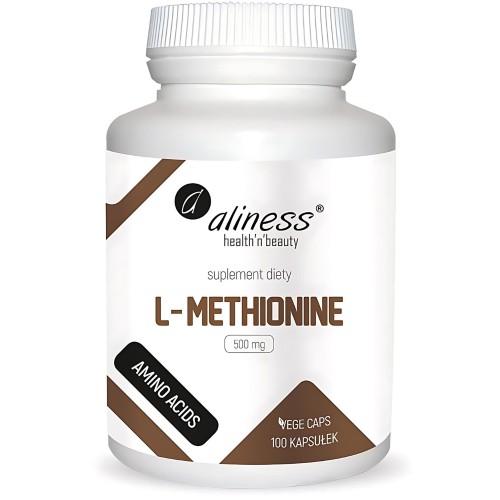 Aliness - L-Methionine 500 mg - 100 vege kapsułek