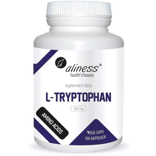 Aliness - L-tryptophan 500 mg - 100 kapsułek