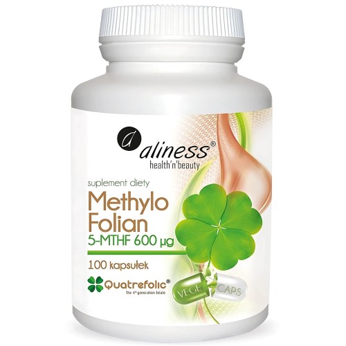 Aliness - Methylo Folian 5-MTHF 600 mcg - 100 kapsułek