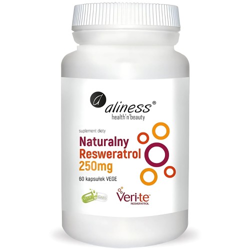 Aliness - Naturalny Resweratrol Veri-Te 250 mg - 60 kapsułek