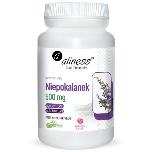 Aliness - Niepokalanek 500 mg (Vitex agnus-castus) - 100 kapsułek