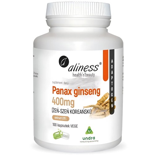 Aliness - Panax Ginseng 400mg - 100 kapsułek