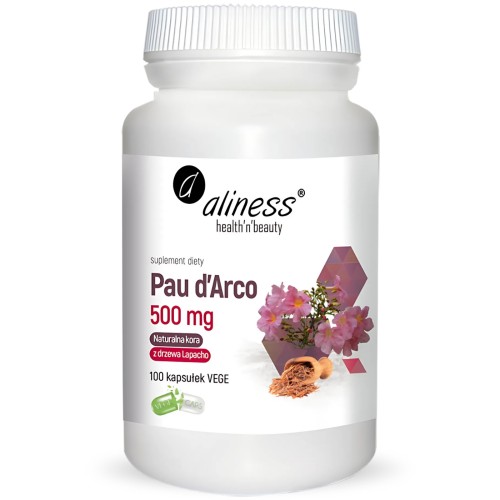 Aliness - Pau d’Arco Lapacho 500 mg - 100 kapsułek