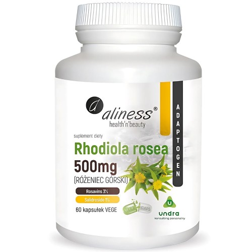 Aliness - Rhodiola rosea (różeniec górski) 500 mg - 60 kapsułek