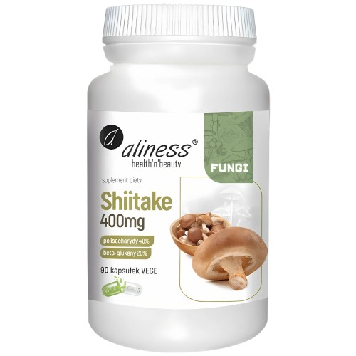 Aliness - Shiitake ekstrakt 40/20, 400mg - 90 kapsułek