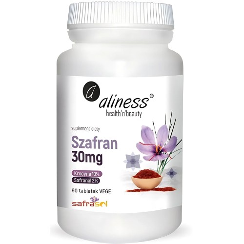 Aliness - Szafran Safrasol 2%/10% 30 mg - 90 tabletek