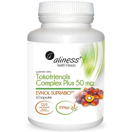 Aliness - Tokotrienols Complex PLUS 50 mg - 60 kapsułek