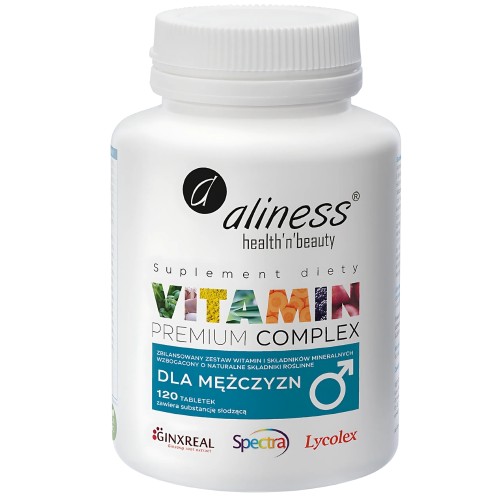 Aliness - Premium Vitamin Complex dla mężczyzn - 120 tabletek