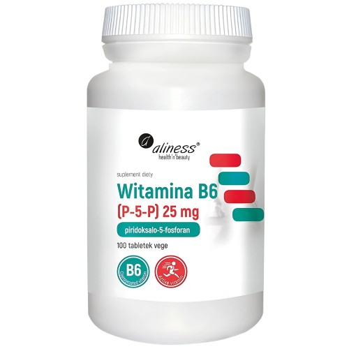 Aliness - Witamina B6 (P-5-P) 25 mg - 100 tabletek