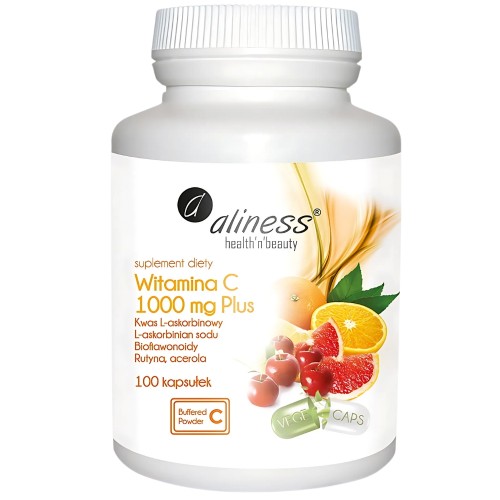 Aliness - Witamina C 1000 mg Plus - 100 kapsułek