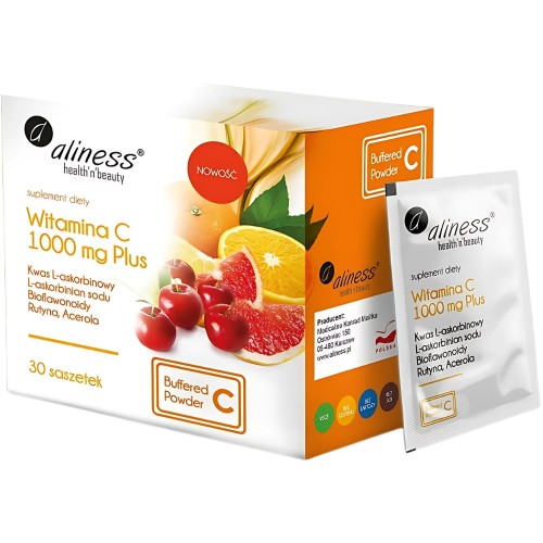 Aliness - Witamina C 1000 mg Plus - 30 saszetek