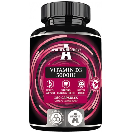 Apollo's hegemony - Vitamin D3 5000 IU - 180 kapsułek