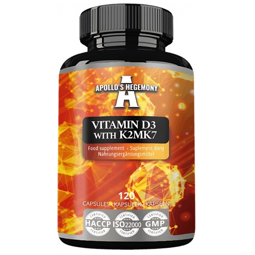 Apollo's Hegemony - Vitamin D3 K2 MK7 - 120 kapsułek