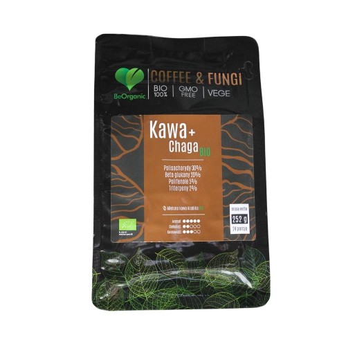 BeOrganic - Kawa Arabica mielona + Chaga BIO - 252g