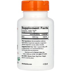 Doctor's Best - Biotin 5000 mcg - 120 kapsułek