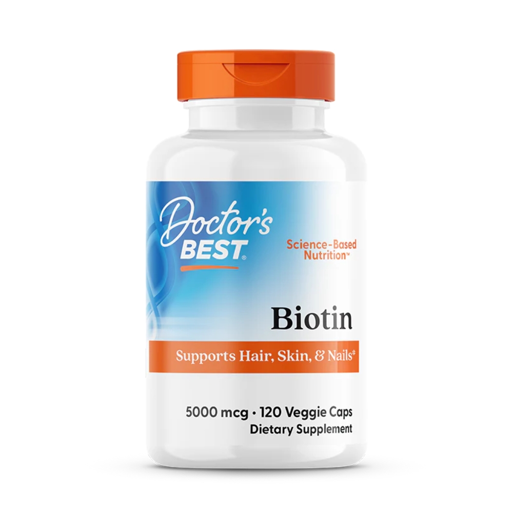 Doctor's Best - Biotin 5000 mcg - 120 kapsułek