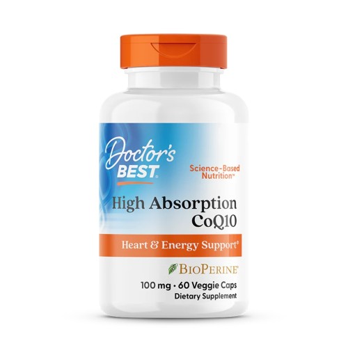 Doctor's Best - High Absorption CoQ10 with Bioperine 100 mg - 60 kapsułek